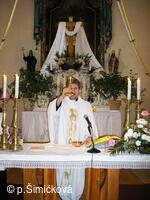 mše v kostele v Luboměři čtvrtek 28.3.2008